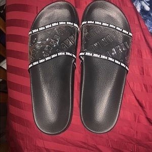 VS pink clear slide sandles